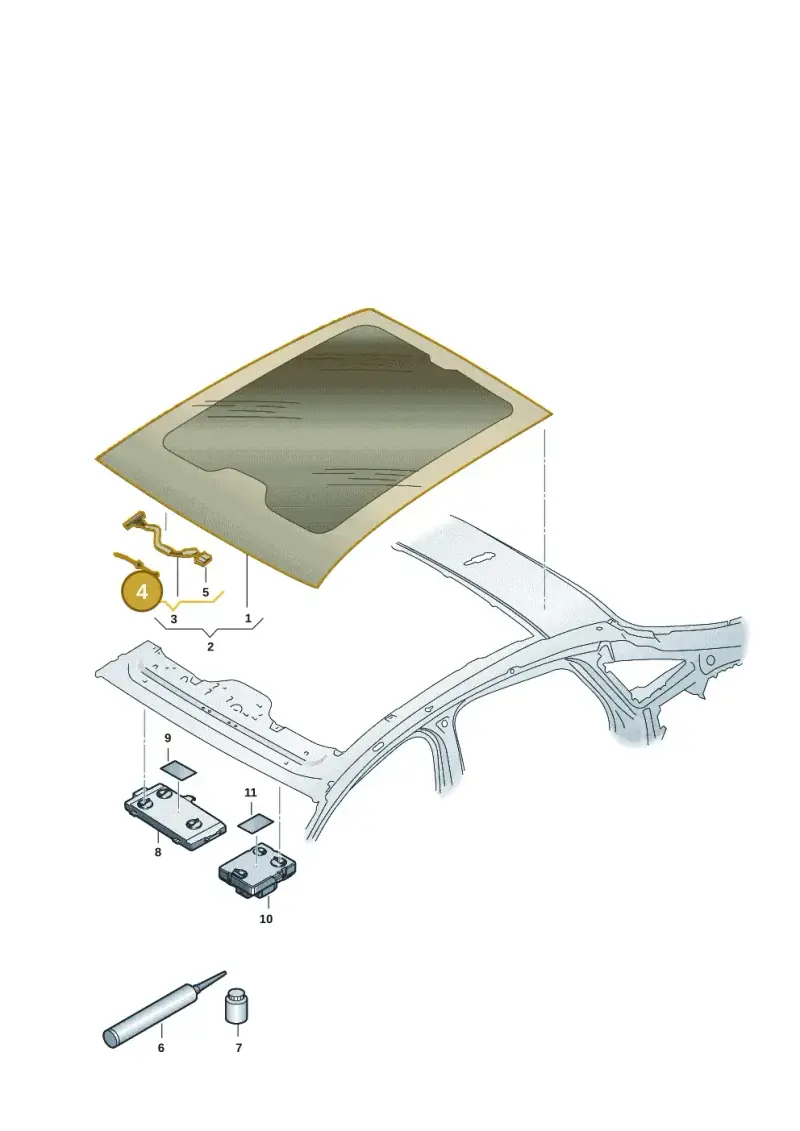 WHT011171 Volkswagen Cable Ties with Bracket