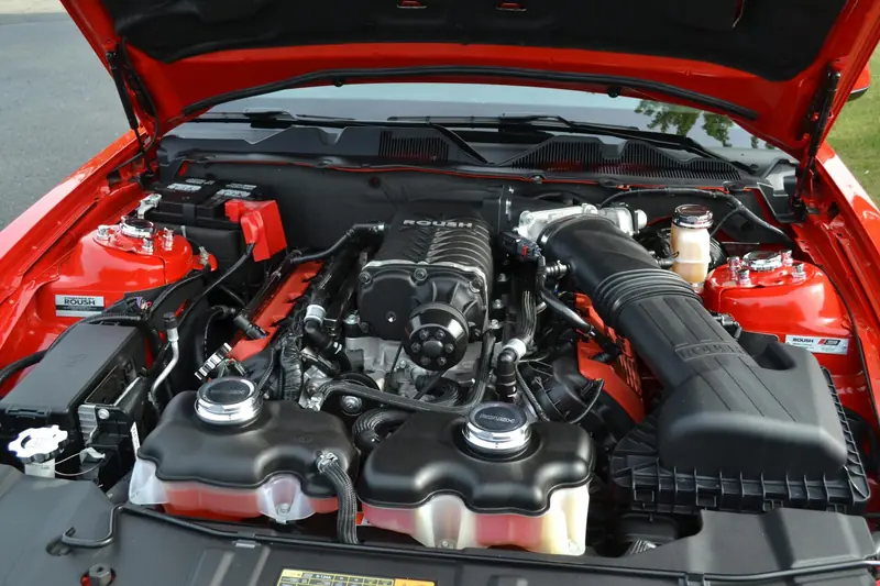 High-performance engine close-up
