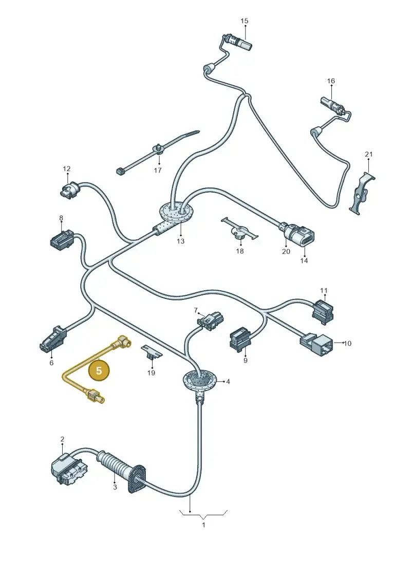 000098601 — Audi A4L 2.0 (2016-) diagram 849972350, position 5