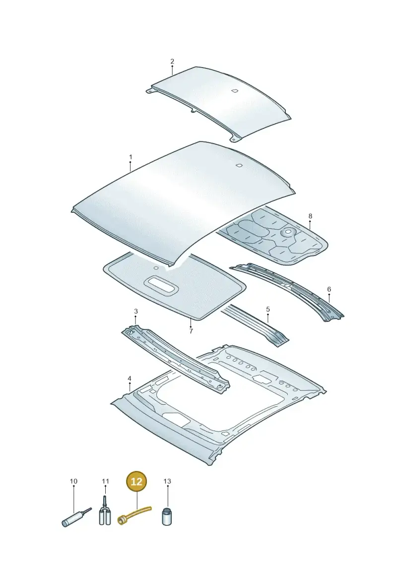 000809937 — Audi A6 2.0 (2018-) diagram 430817000, position 12