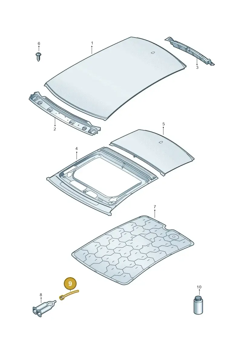 000809937 — Audi RSQ3 Sportback (2019-2024) diagram 597817010, position 9