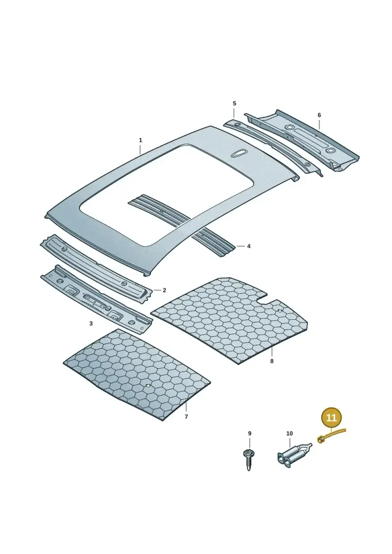 000809937 — Audi Q6 e-tron (2023-) diagram f5s817000, position 11