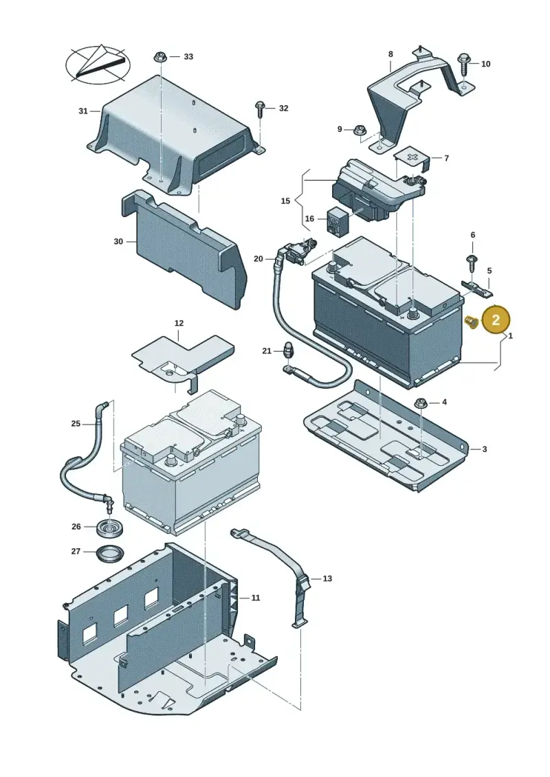 000915506 — Audi A5 Limo 2.0 (2024-) diagram 8wh915000, position 2