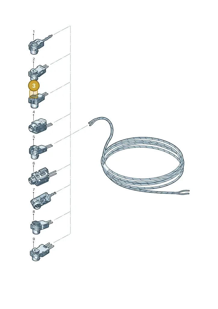 000971582L — Audi A5 Limo 2.0 (2024-) diagram 596971845, position 3