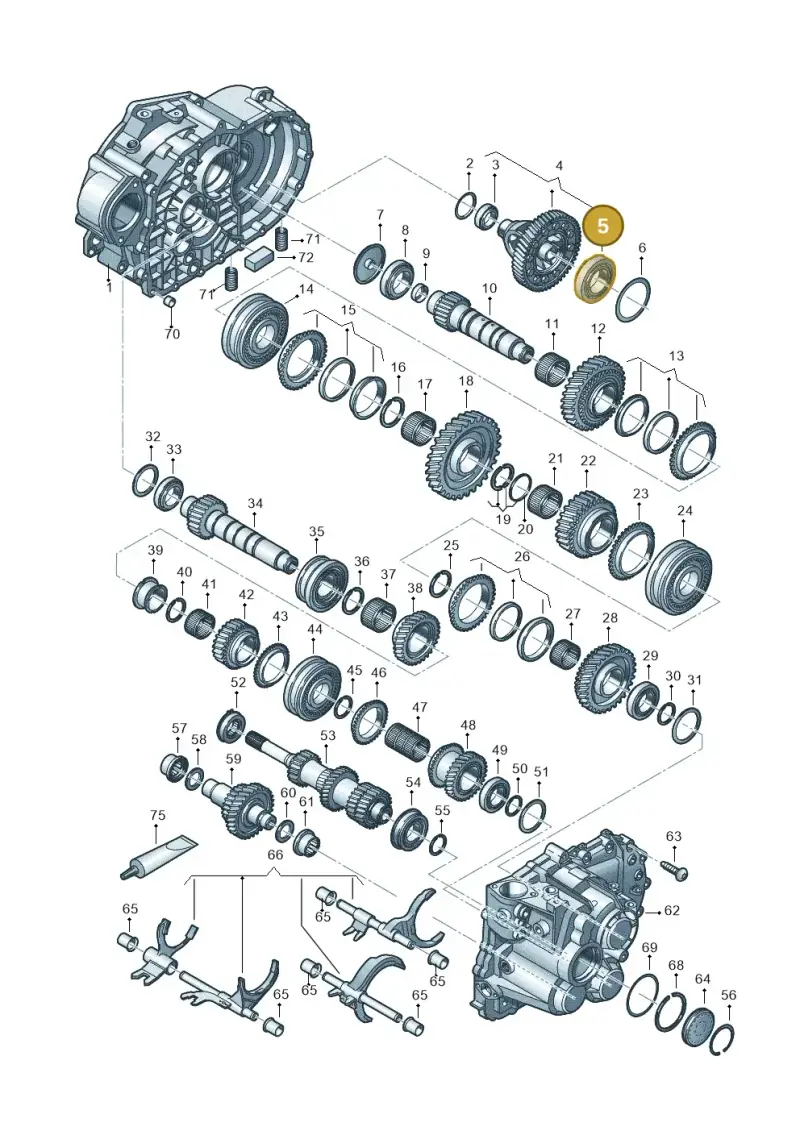 002517185M — Audi Q3 quattro (2018-2019) diagram 813300552, position 5