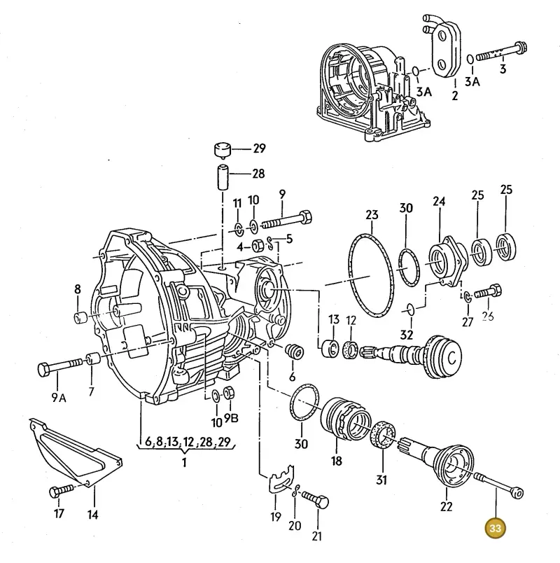 003507325 — Audi 80/90 (1987-1989) diagram 071053000, position 33