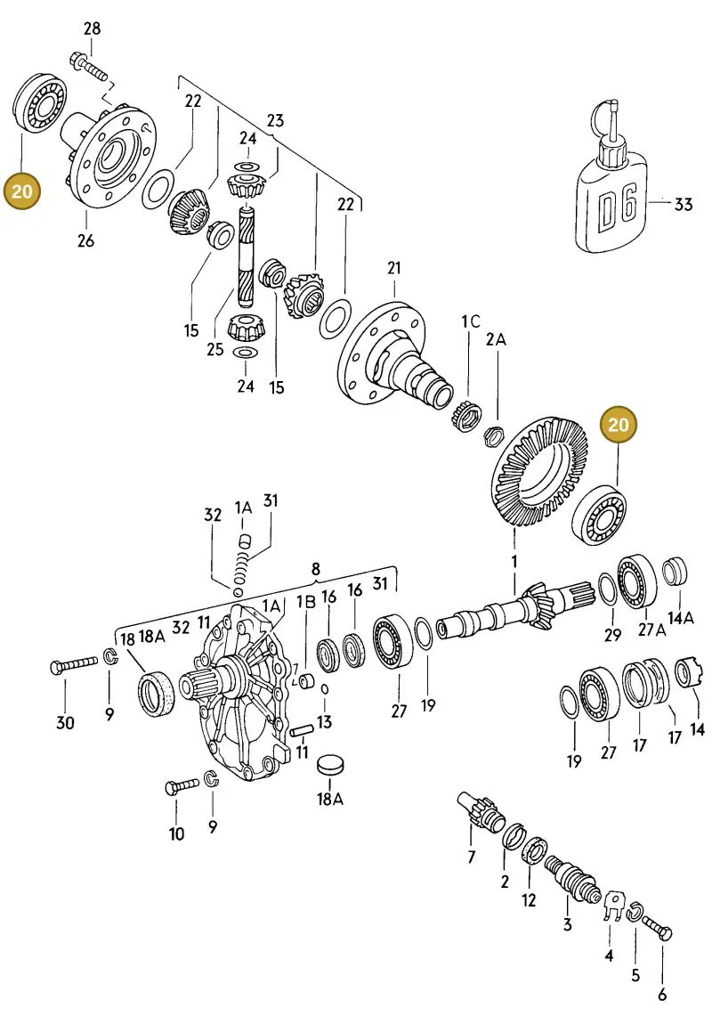 003519185B — Audi 4000 (1981-1984) diagram 015052000, position 20