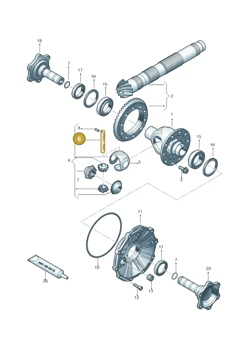 005409177 — Audi RS4 Cabrio qu.    08> (2007-) diagram 454409400, position 6