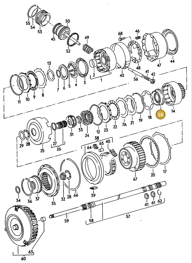 010323217A — Audi 100/Wagon (1989-1990) diagram 079063000, position 16