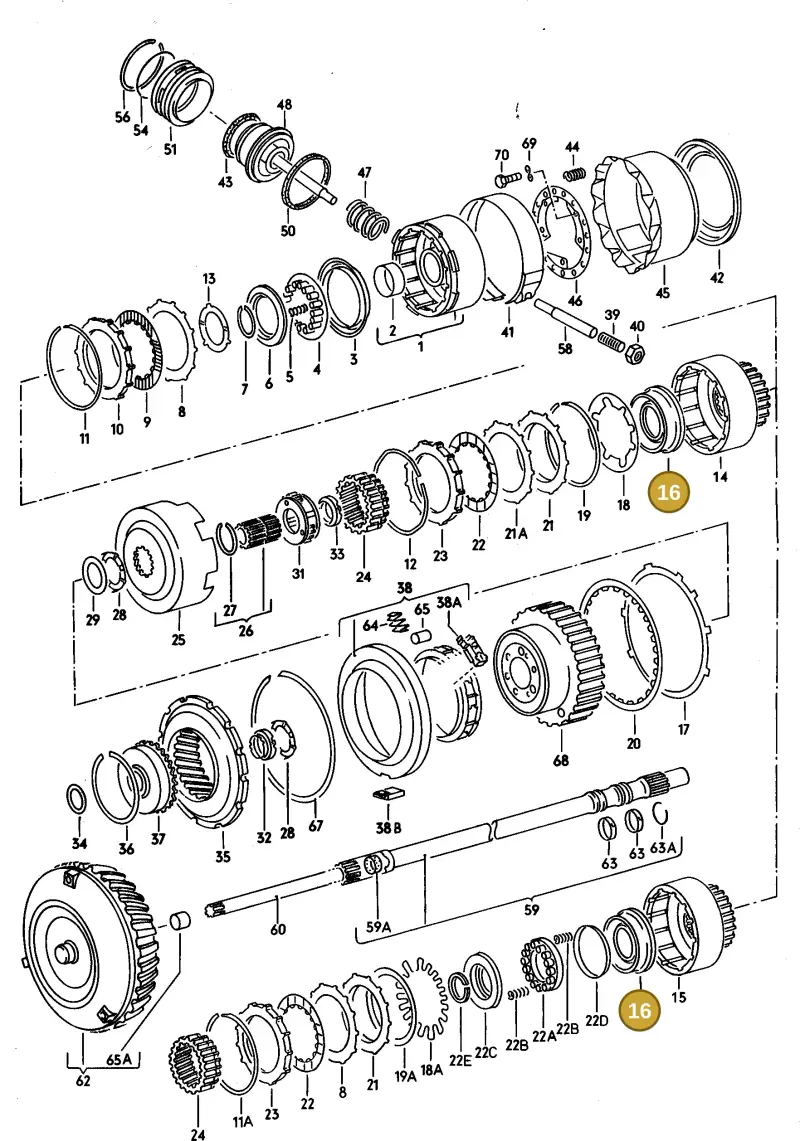 010323217A — Audi 100/Wagon (1989-1990) diagram 079063100, position 16