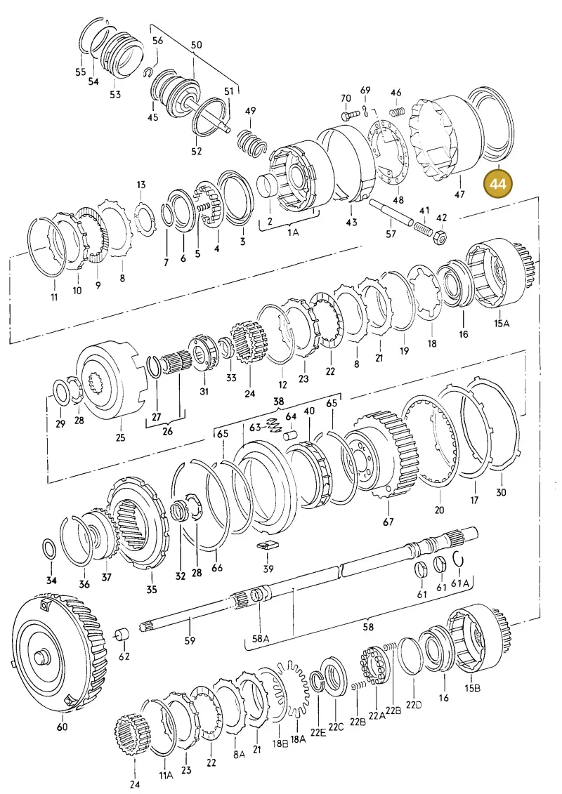 010323479A — Audi 4000 (1981-1984) diagram 003047000, position 44
