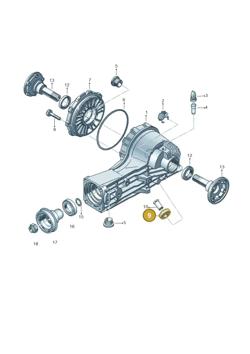 012301143 — Audi A6 QU.ALLROAD     07> (2006-) diagram 153525200, position 9