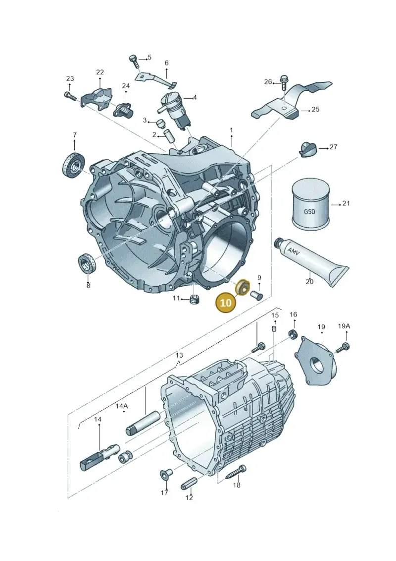 012301143 — Audi A4/S4 Cabrio./qu. 07> (2006-) diagram 218301300, position 10
