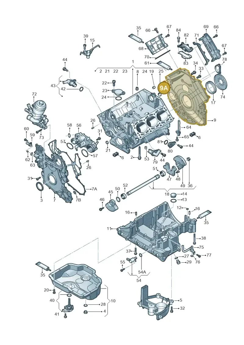 012301153H — Audi A5 Sportback (2016-2020) diagram 798103540, position 9A