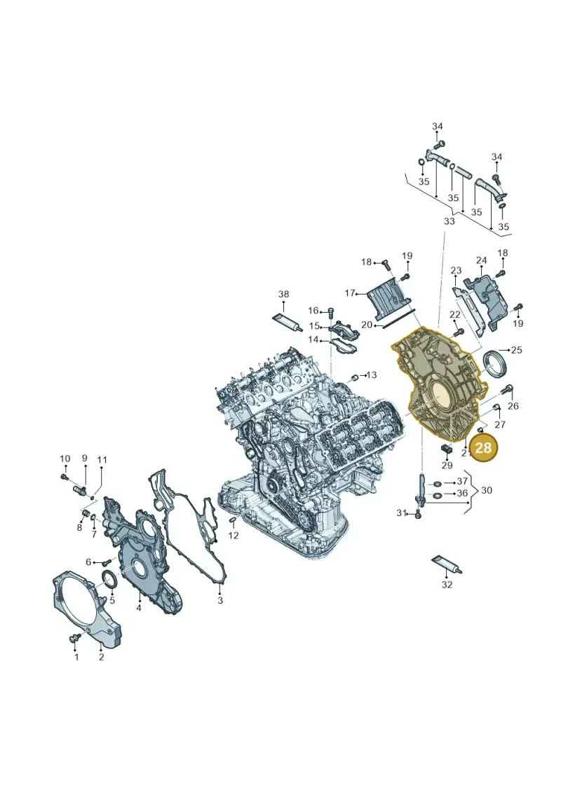 012301153H — Audi Q8 Quattro 3,0 (2018-) diagram 896103560, position 28