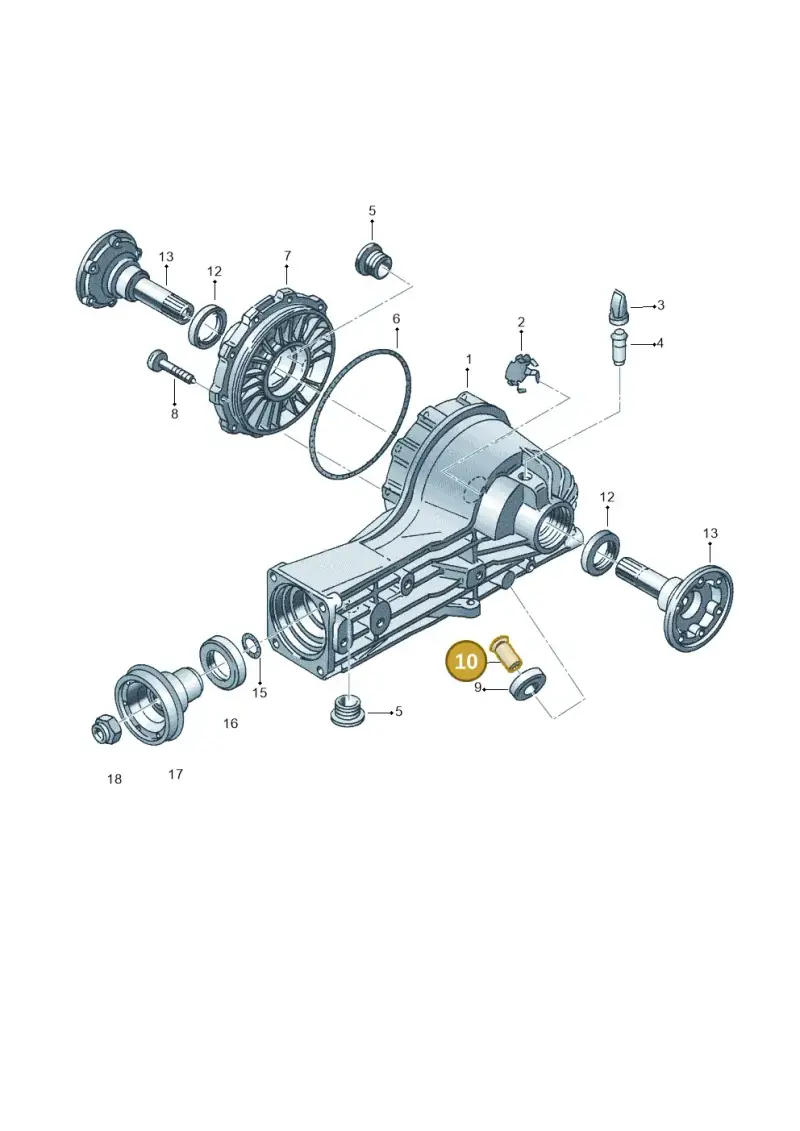 012301183A — Audi A8/S8/qu. lang (2003-2007) diagram 153525200, position 10