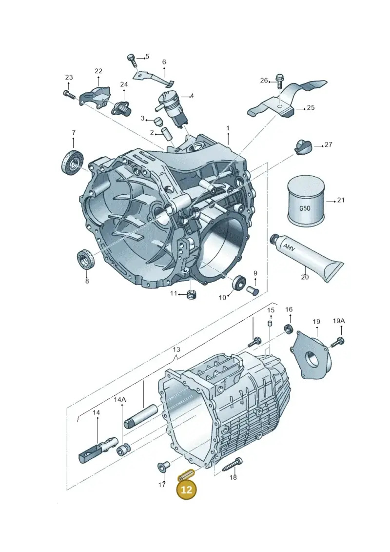 012301473 — Audi A4/S4 Cabrio./qu. 07> (2006-) diagram 218301300, position 12
