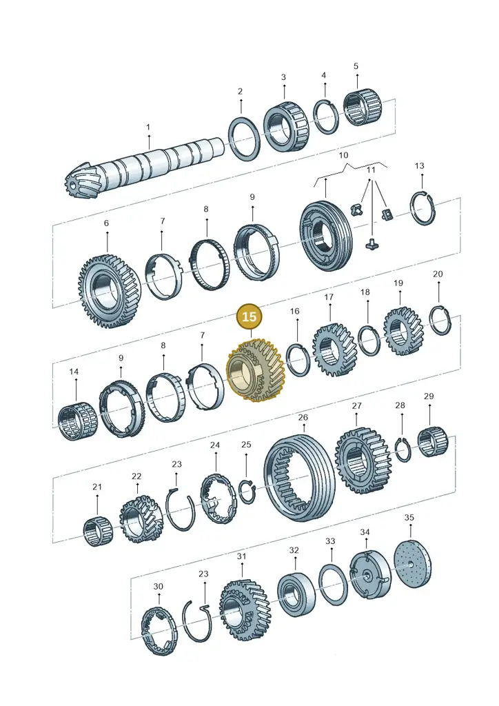 012311260L — Audi A4/S4/Av./qu. 05> (2005-) diagram 211311390, position 15