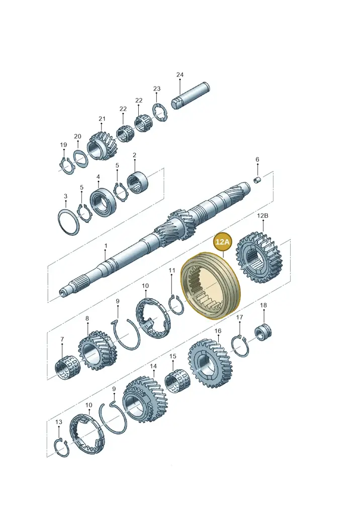 012311315B — Audi A4/S4 Cabrio./qu. (2002-2006) diagram 118311300, position 12A