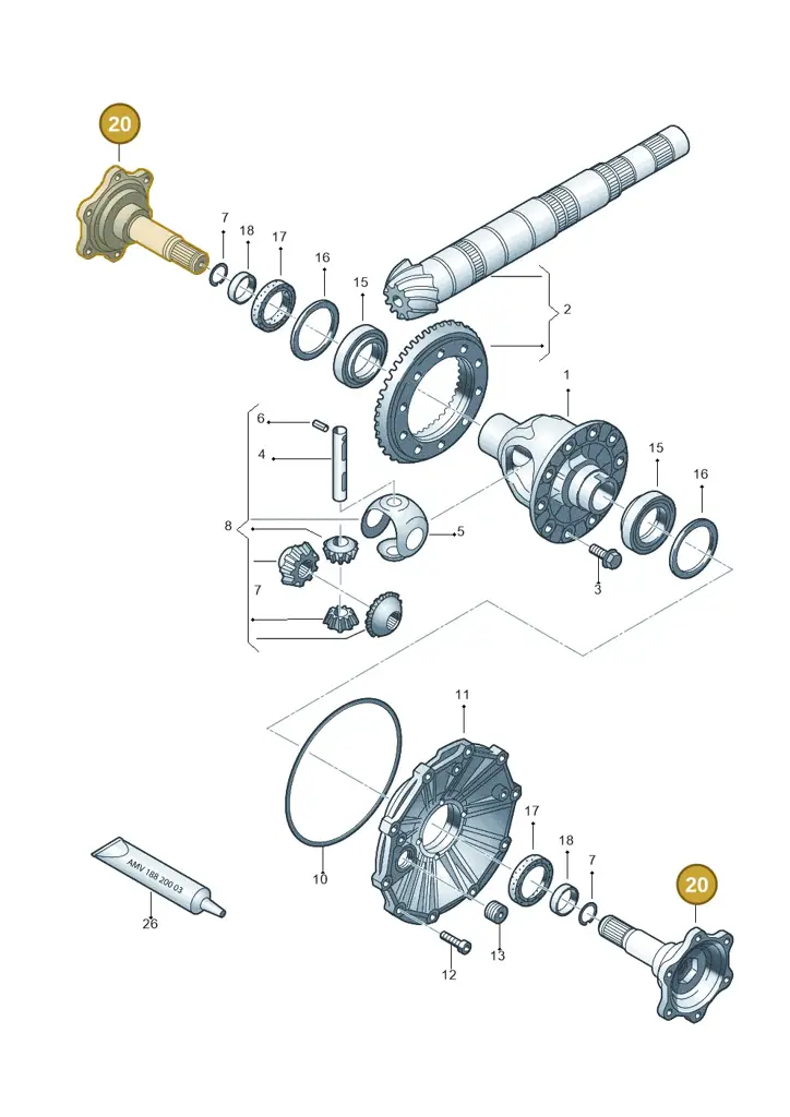 012409343T — Audi A4/S4/Av./qu. 05> (2005-) diagram 448409200, position 20