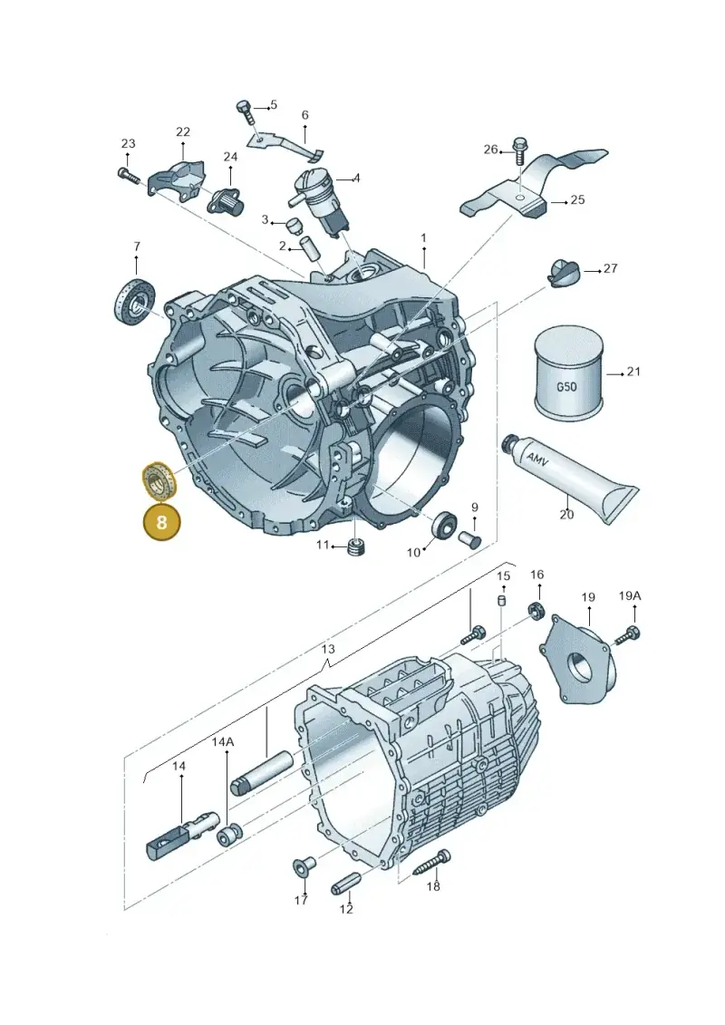 016311113B — Audi A4/Avant (1999-2001) diagram 218301300, position 8