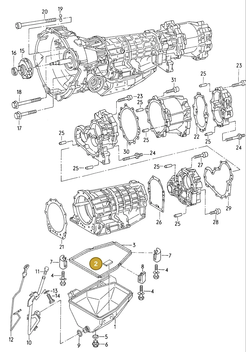 018321367 — Audi A6/S6/Wg.qu.F>4A (1996-1997) diagram 090035900, position 2