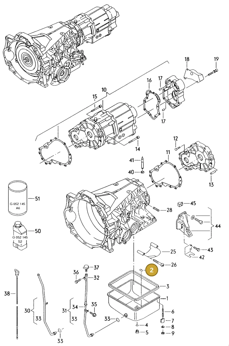 018321367 — Audi A8 (1996-1998) diagram 139321700, position 2