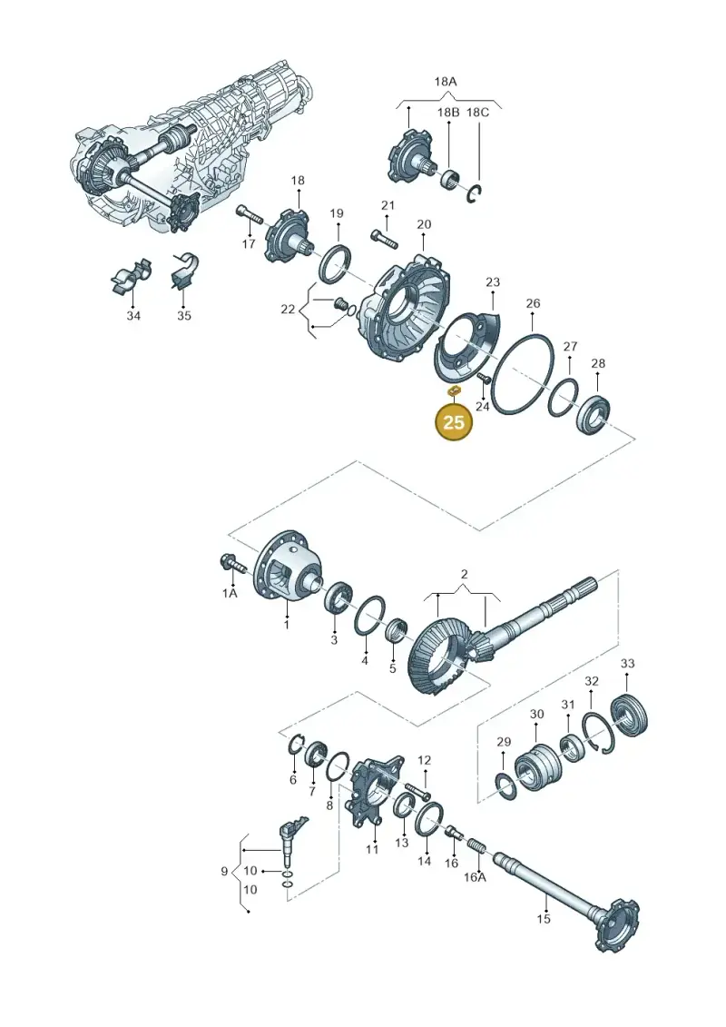 018321367 — Audi RS6 qu. (2003-2004) diagram 218409570, position 25