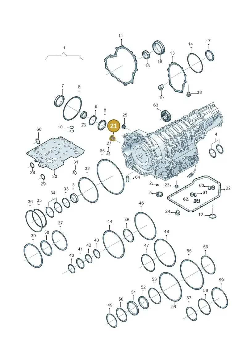 018321377B — Audi A4/S4/Av./qu.     05> (2005-) diagram 264321500, position 21