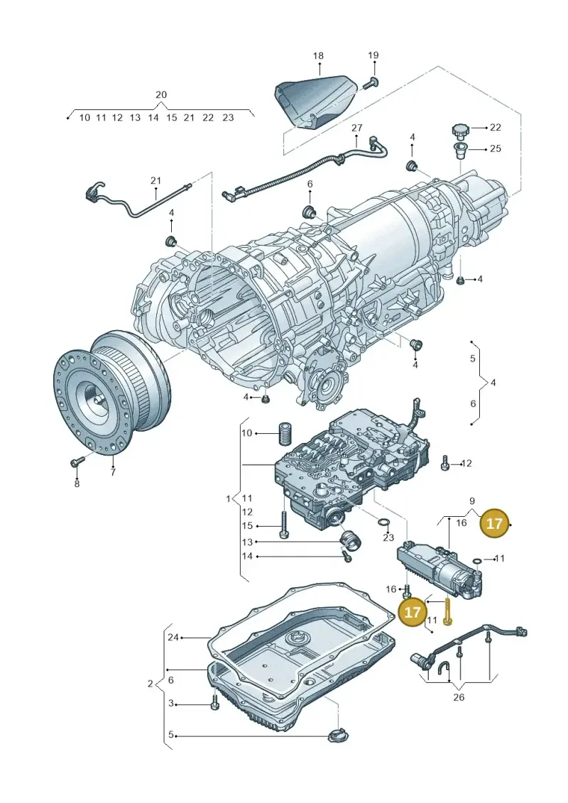 018325061B — Audi Q8 Quattro 3,0 (2018-) diagram 838325900, position 17
