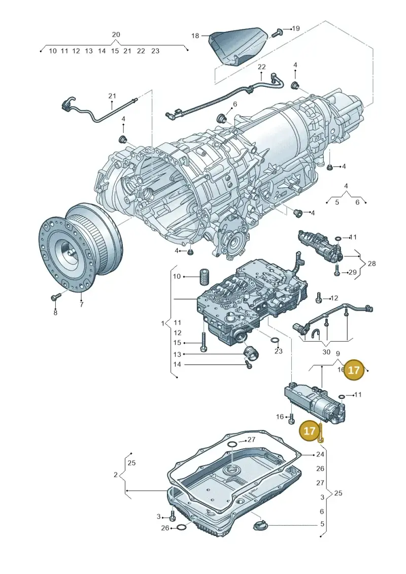 018325061B — Audi A5 Cabrio 2.0 (2016-2018) diagram 859325800, position 17