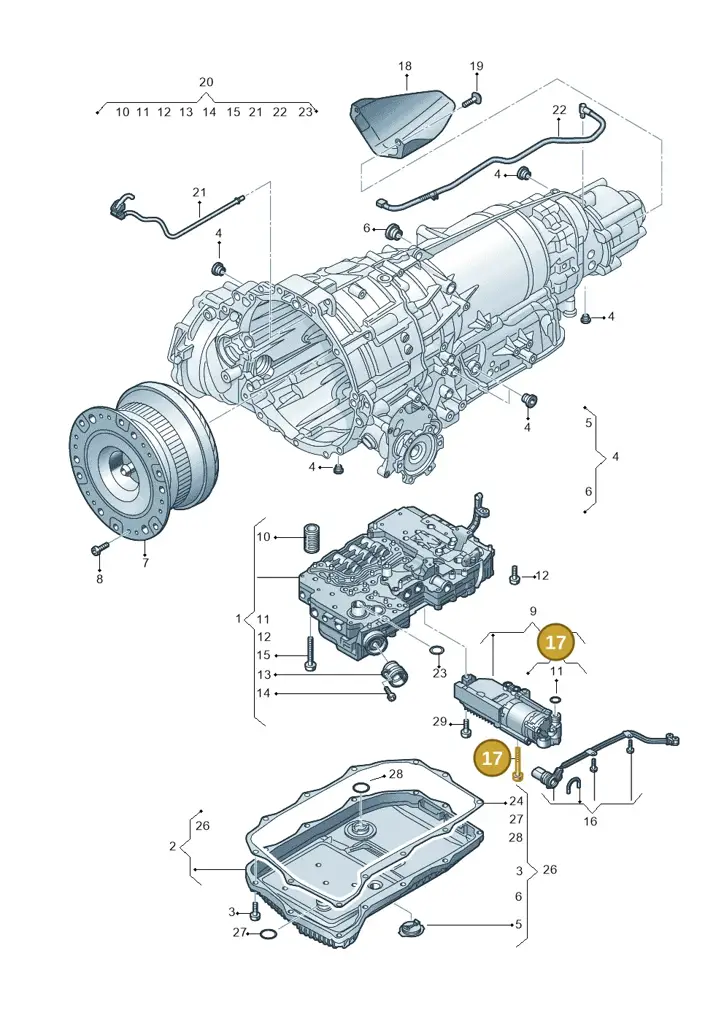 018325061B — Audi Q8 Quattro 3,0 (2018-) diagram 429325800, position 17