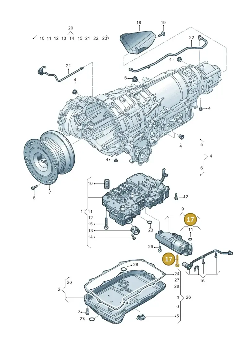 018325061B — Audi Q8 Quattro 3,0 (2018-) diagram 429325800, position 17