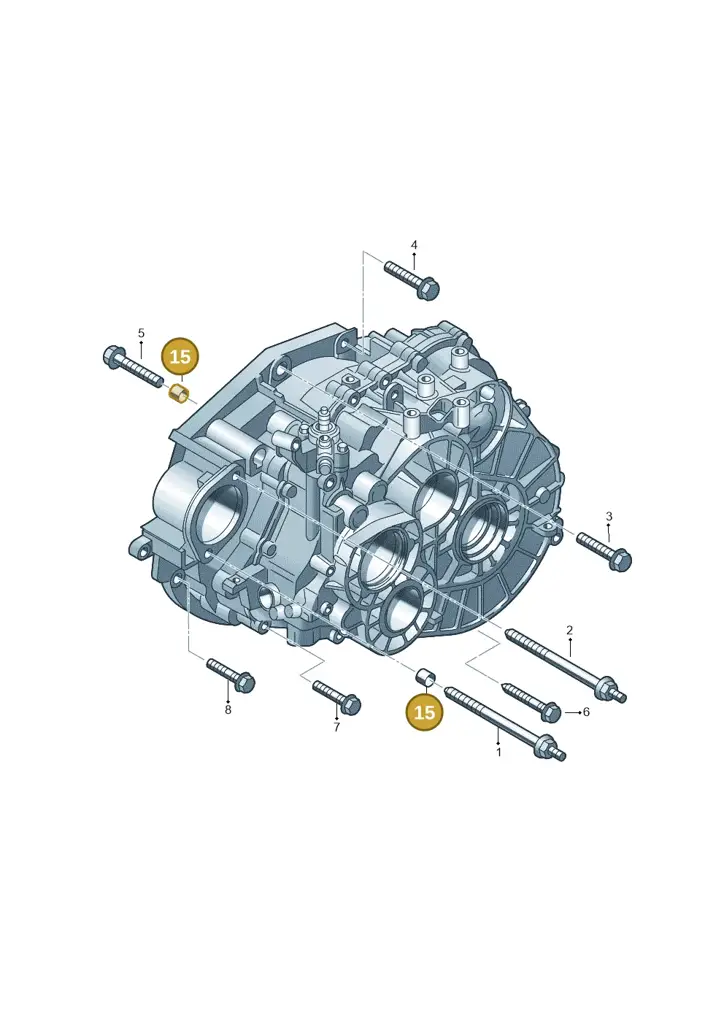 01E301153 — Audi TTRS Plus Coupe (2009-2014) diagram 634300720, position 15