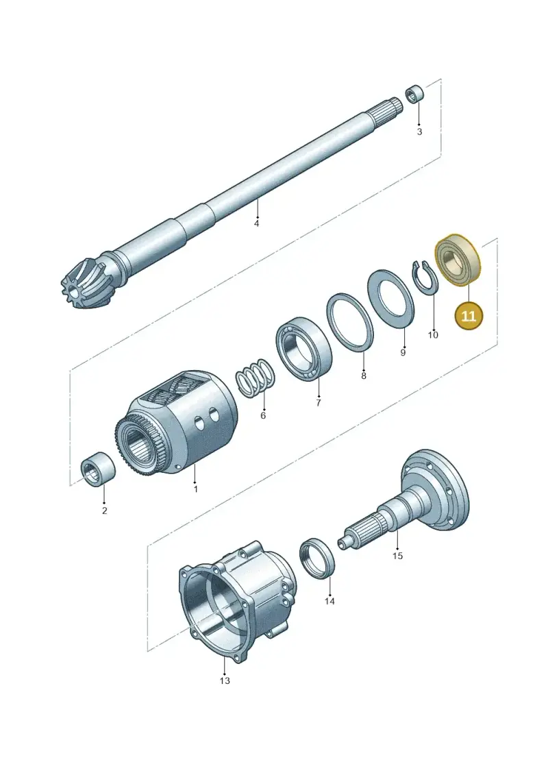01E311235 — Audi A6 2.7 TDI (2008-2011) diagram 249409940, position 11