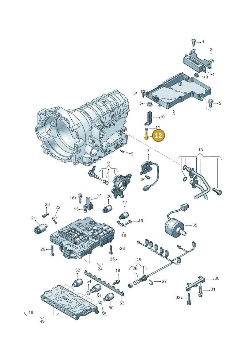 01F325061 — Audi A6/Wagon/quattro (2001-2004) diagram 152927600, position 12
