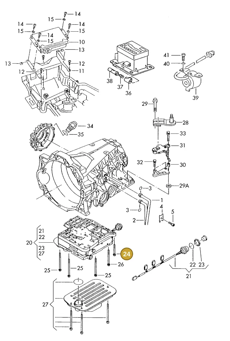 01F325061 — Audi A6/S6/Wagon.qu.   95 (1994-1995) diagram 175927500, position 24