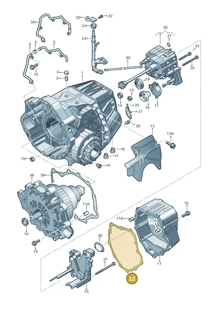 01J301475N — Audi A6 2.7 TDI (2008-2011) diagram 261321600, position 12