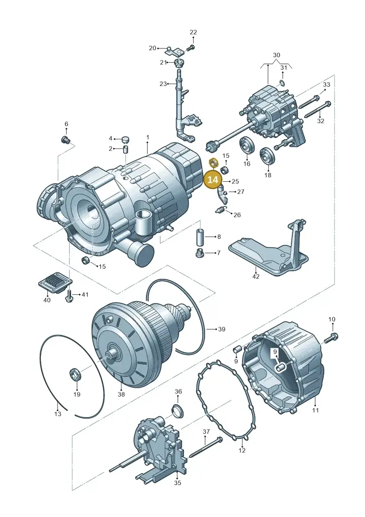 01J301547H — Audi A5 Sportback (2011-2017) diagram 620321600, position 14