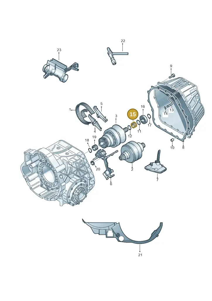 01J311440C — Audi A6 2.7 TDI (2008-2011) diagram 454331100, position 15