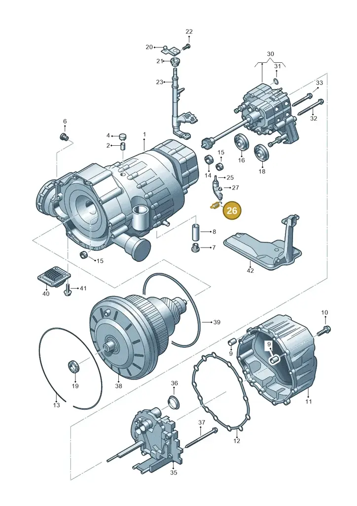 01J321223C — Audi A5 Sportback (2011-2017) diagram 620321600, position 26