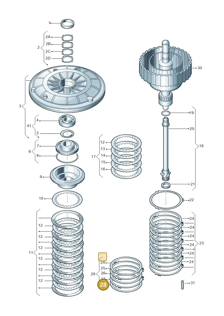 01J323139H — Audi A5 Cabrio 2.0 (2008-2012) diagram 736323100, position 28