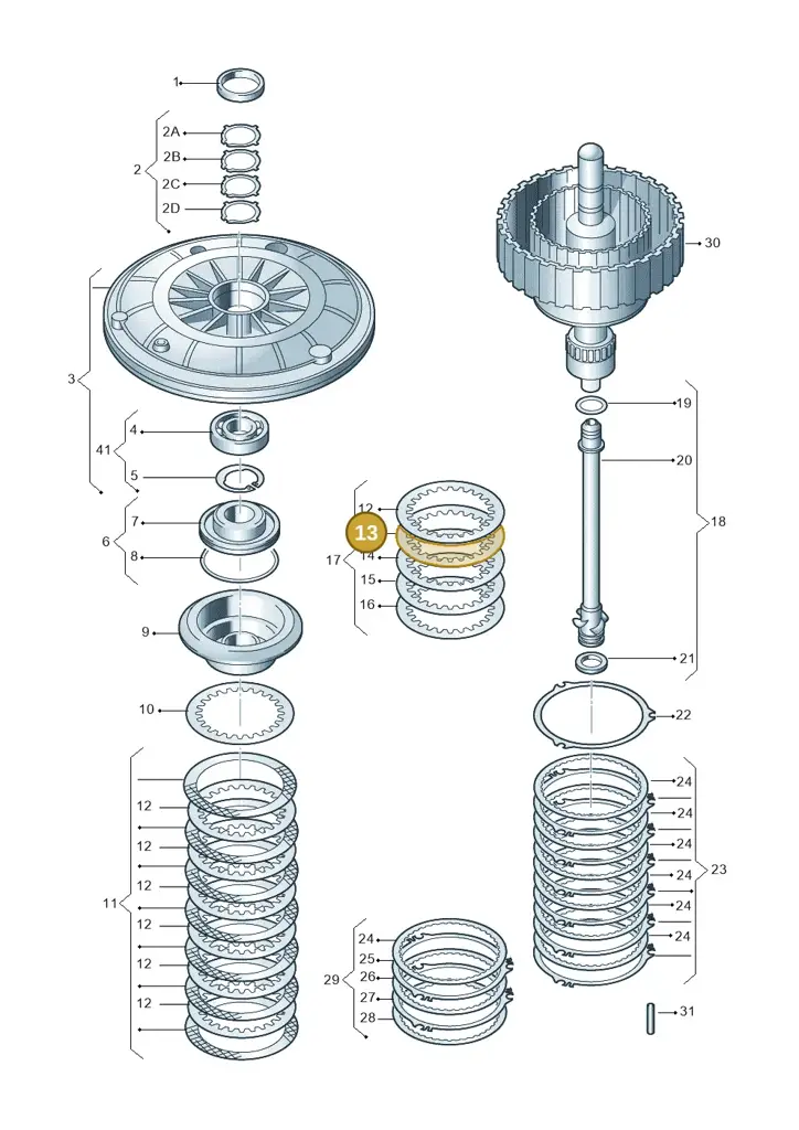 01J323941B — Audi A5 Cabrio 2.0 (2008-2012) diagram 736323100, position 13