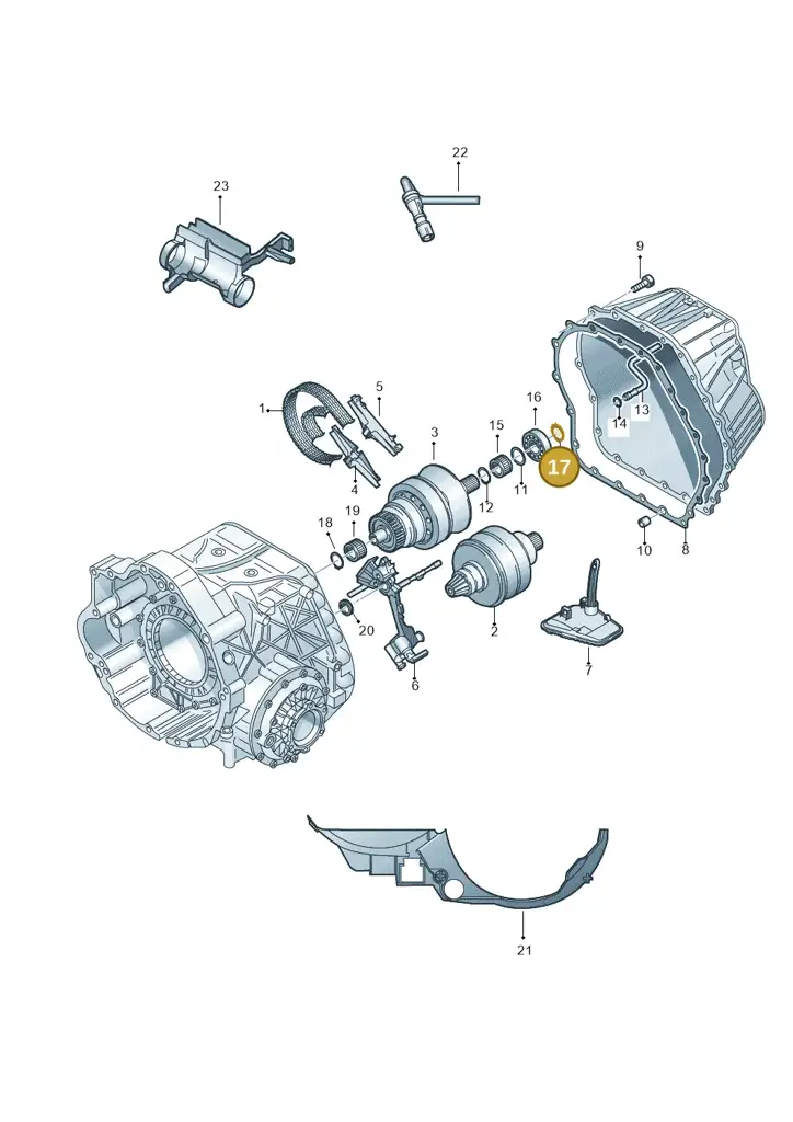 01J398152 — Audi A6 2.7 TDI (2008-2011) diagram 454331100, position 17