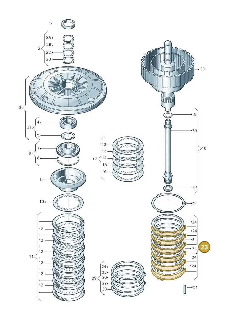 01J398241 — Audi A5 Cabrio 2.0 (2008-2012) diagram 736323100, position 23