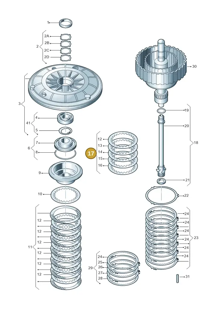 01J398941 — Audi A5 Cabrio 2.0 (2008-2012) diagram 736323100, position 17