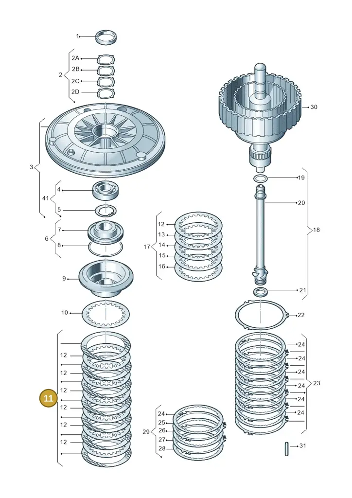 01J398944D — Audi A5 Sportback (2011-2017) diagram 736323100, position 11