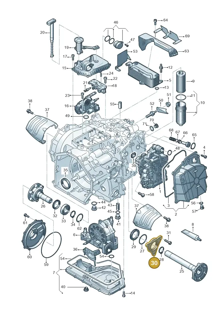 01J409179D — Audi R8 Spyder (2015-2024) diagram 872325500, position 30