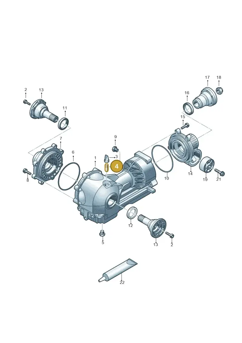 01R525095 — Audi R8 qu. 5.2 (2012-2015) diagram 618409100, position 4