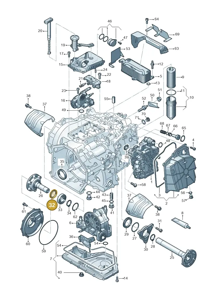 01S409086 — Audi R8 Spyder (2015-2024) diagram 872325500, position 32